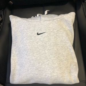 Gray Nike Middle Check Hoodie